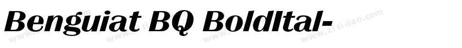 Benguiat BQ BoldItal字体转换 Benguiat BQ BoldItal字体转换